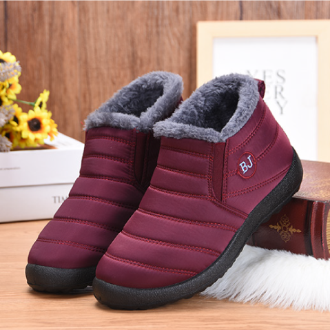  FUKKA Boojoy Boots,Boojoy Shoes Waterproof Non-slip Warm Ankle  Boots,Boojoy Winter Boots,Boojoy Boots Waterproof (A,5.5)
